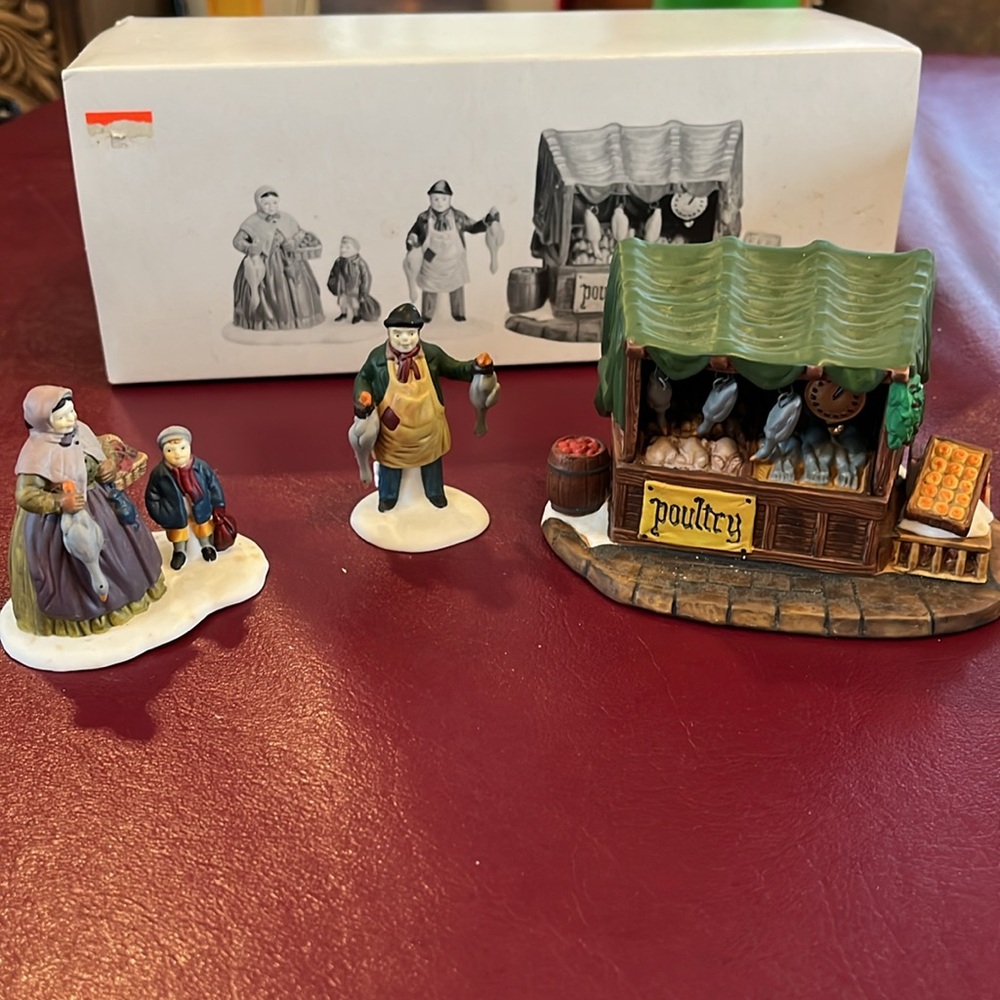 🎄 Department 56 Heritage Village, poultry market ￼
